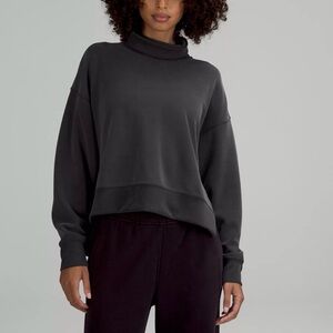 Lululemon Softstreme Turtleneck Pullover Charcoal Gray